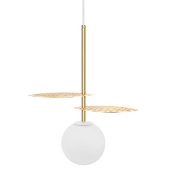 zdjęcie Lampa wisząca szklana kula Fyllo Ummo złota